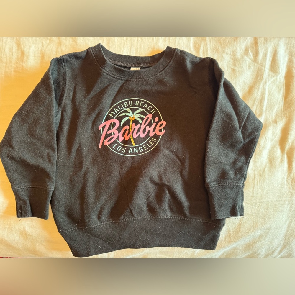 Girls Barbie Crewneck Sweatshirt, size 2T